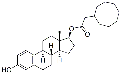 estra-1,3,5(10)-triene-3,17beta-diol 17-(cyclooctaneacetate) 结构式