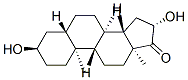 (3R,5S,8R,9S,10S,13S,14S,16S)-3,16-dihydroxy-10,13-dimethyl-1,2,3,4,5,6,7,8,9,11,12,14,15,16-tetradecahydrocyclopenta[a]phenanthren-17-one 结构式