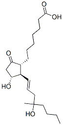 Prost-13-en-1-oic acid, 11,16-dihydroxy-16-methyl-9-oxo-, (11alpha,13E )-(+-)- 结构式