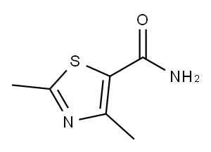 2,4-DIMETHYL-THIAZOLE-5-CARBOXYLIC ACID AMIDE 结构式