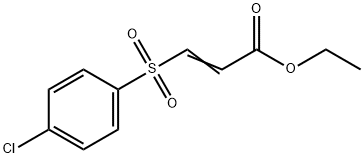 3-[(4-Chlorophenyl)sulfonyl]acrylic acid ethyl ester 结构式