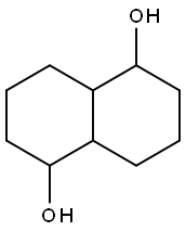 1,5-十氢萘二醇,异构体混合物 结构式