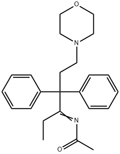 N-(4,4-Diphenyl-6-morpholinohexan-3-ylidene)acetamide 结构式