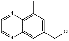 Quinoxaline, 7-(chloromethyl)-5-methyl- (9CI) 结构式