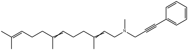 N-Methyl-N-(3-phenylpropan-2-ynyl)(3,7,11-trimethyl-2,6,10-dodecatrienyl)amine 结构式