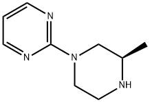 2-[(3R)-3-甲基-1-哌嗪基]嘧啶 结构式