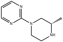 2-[(3S)-3-甲基-1-哌嗪基]嘧啶 结构式