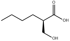 (R)-2-羟甲基己酸 结构式