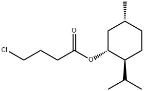 (1R,2S,5R)-2-异丙基-5-甲基环己基4-氯丁酸酯 结构式