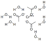 六水合醋酸铬(III) 结构式