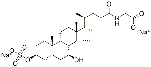 Glycochenodeoxycholic Acid 3-Sulfate DisodiuM Salt 结构式