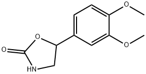 5-(3,4-Dimethoxyphenyl)oxazolidin-2-one 结构式