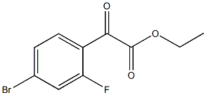 ETHYL 4-BROMO-2-FLUOROBENZOYLFORMATE 结构式