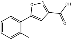 5-(2-fluorophenyl)isoxazole-3-carboxylic acid 结构式