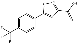 5-(4-(trifluoromethyl)phenyl)isoxazole-3-carboxylic acid 结构式