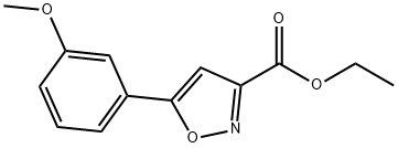 5-(3-METHOXYPHENYL)-3-ISOXAZOLECARBOXYLIC ACID ETHYL ESTER 结构式