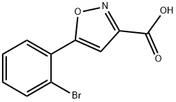 5-(2-BROMOPHENYL)-3-ISOXAZOLECARBOXYLIC ACID 结构式