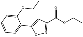 5-(2-ETHOXYPHENYL)-3-ISOXAZOLECARBOXYLIC ACID ETHYL ESTER 结构式