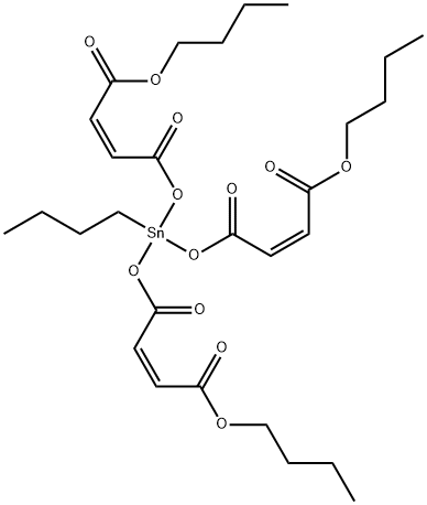 dibutyl (Z,Z,Z)-6-[(4-butoxy-1,4-dioxobut-2-enyl)oxy]-6-butyl-4,8,11-trioxo-5,7,12-trioxa-6-stannahexadeca-2,9-dienoate 结构式