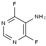 4,6-二氟-5-氨基嘧啶 结构式