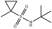 N-叔丁基-1-甲基环丙烷-1-磺酰胺 结构式