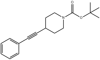1-Boc-4-phenylethynyl-piperidine 结构式