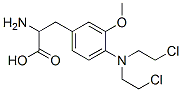 3-[4-[Bis(2-chloroethyl)amino]-3-methoxyphenyl]-2-aminopropionic acid 结构式