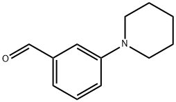 3-哌啶苯甲醛 结构式