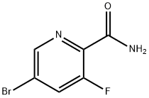 5-溴-3-氟吡啶甲酰氨 结构式