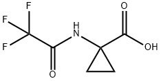 1-(2,2,2-三氟乙酰胺基)环丙烷-1-羧酸 结构式