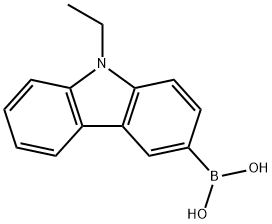 9-乙基-3-咔唑硼酸 结构式
