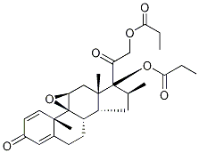 环氧倍他米松-17,21-双丙酸盐 结构式
