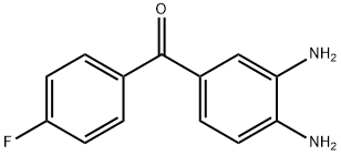 (3,4-二氨基苯)(4-氟苯)甲酮 结构式