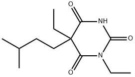 1,5-Diethyl-5-isopentyl-2,4,6(1H,3H,5H)-pyrimidinetrione 结构式