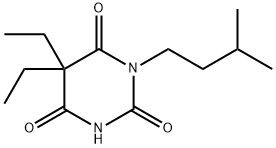 5,5-Diethyl-1-isopentylbarbituric acid 结构式