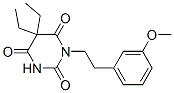 5,5-Diethyl-1-(3-methoxyphenethyl)barbituric acid 结构式