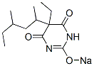 5-(1,3-Dimethylpentyl)-5-ethyl-2-sodiooxy-4,6(1H,5H)-pyrimidinedione 结构式