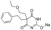 5-(2-Ethoxyethyl)-5-(2-phenylethyl)-2-sodiooxy-4,6(1H,5H)-pyrimidinedione 结构式