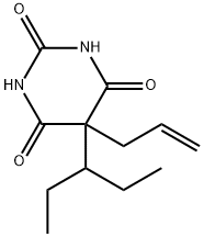 5-Allyl-5-(1-ethylpropyl)-2,4,6(1H,3H,5H)-pyrimidinetrione 结构式