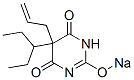 5-Allyl-5-(1-ethylpropyl)-2-sodiooxy-4,6(1H,5H)-pyrimidinedione 结构式