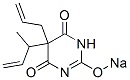 5-Allyl-5-(1-methylallyl)-2-sodiooxy-4,6(1H,5H)-pyrimidinedione 结构式