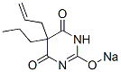 5-Allyl-5-propyl-2-sodiooxy-4,6(1H,5H)-pyrimidinedione 结构式