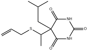 5-[1-(Allylthio)ethyl]-5-isobutyl-2-sodiooxy-4,6(1H,5H)-pyrimidinedione 结构式