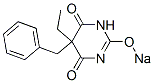 5-Benzyl-5-ethyl-2-sodiooxy-4,6(1H,5H)-pyrimidinedione 结构式