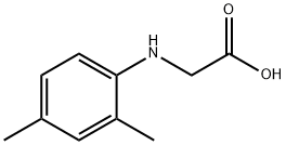 N-(2,4-二甲基苯基)甘氨酸 结构式