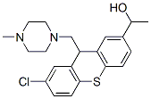 7-Chloro-2-(1-hydroxyethyl)-9-[(4-methylpiperazino)methyl]-9H-thioxanthene 结构式