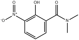 2-羟基-N,N-二甲基-3-硝基苯甲酰胺 结构式