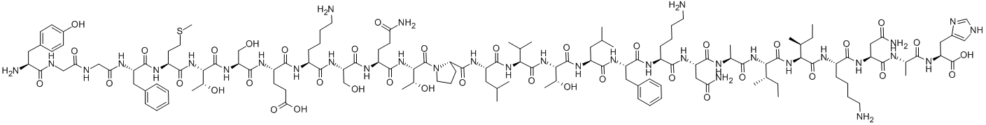 Δ-ENDORPHIN (BOVINE, CAMEL, MOUSE, OVINE) 结构式