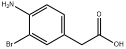 BENZENEACETIC ACID, 4-AMINO-3-BROMO- 结构式