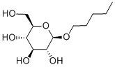 戊基 BETA-D-吡喃葡萄糖苷 结构式